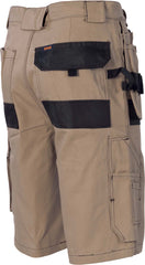 DNC Duratex Cotton Duck Weave Tradies Cargo Shorts - with twin holster tool pocket (3336)