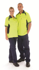 DNC Cool-Breeze Contrast Mesh Polo - short sleeve (3901)