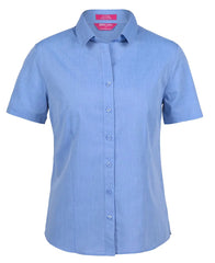 Jb's Ladies Classic S/S Fine Chambray Shirt (4FC1S)