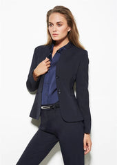 Biz Corporates Ladies Short Jacket with Reverse Lapel (64013)