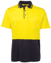 Jb's Hi Vis Short Sleeve Cotton Polo - Adults (6CPHV)