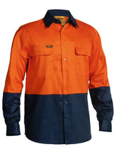 Bisley Hi Vis Drill Shirt - Long Sleeve-(BS6267)