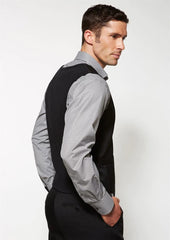 Biz Corporates Men's Peaked Vest with Knitted Back (90111)