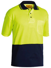 Bisley Hi Vis Polo Shirt - Short Sleeve-(BK1234)