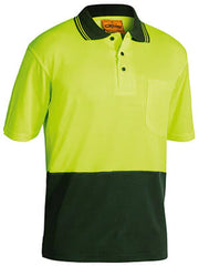 Bisley Hi Vis Polo Shirt - Short Sleeve-(BK1234)
