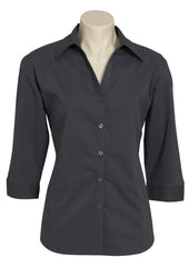 Biz Collection Ladies Metro Shirt 3/4 Sleeve (LB7300)