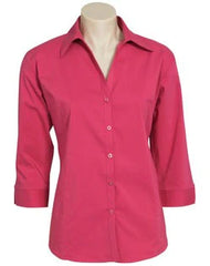 Biz Collection Ladies Metro Shirt 3/4 Sleeve (LB7300)