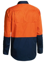 Bisley Hi Vis Cool Lightweight Drill Shirt- Long Sleeve-(BS6895)