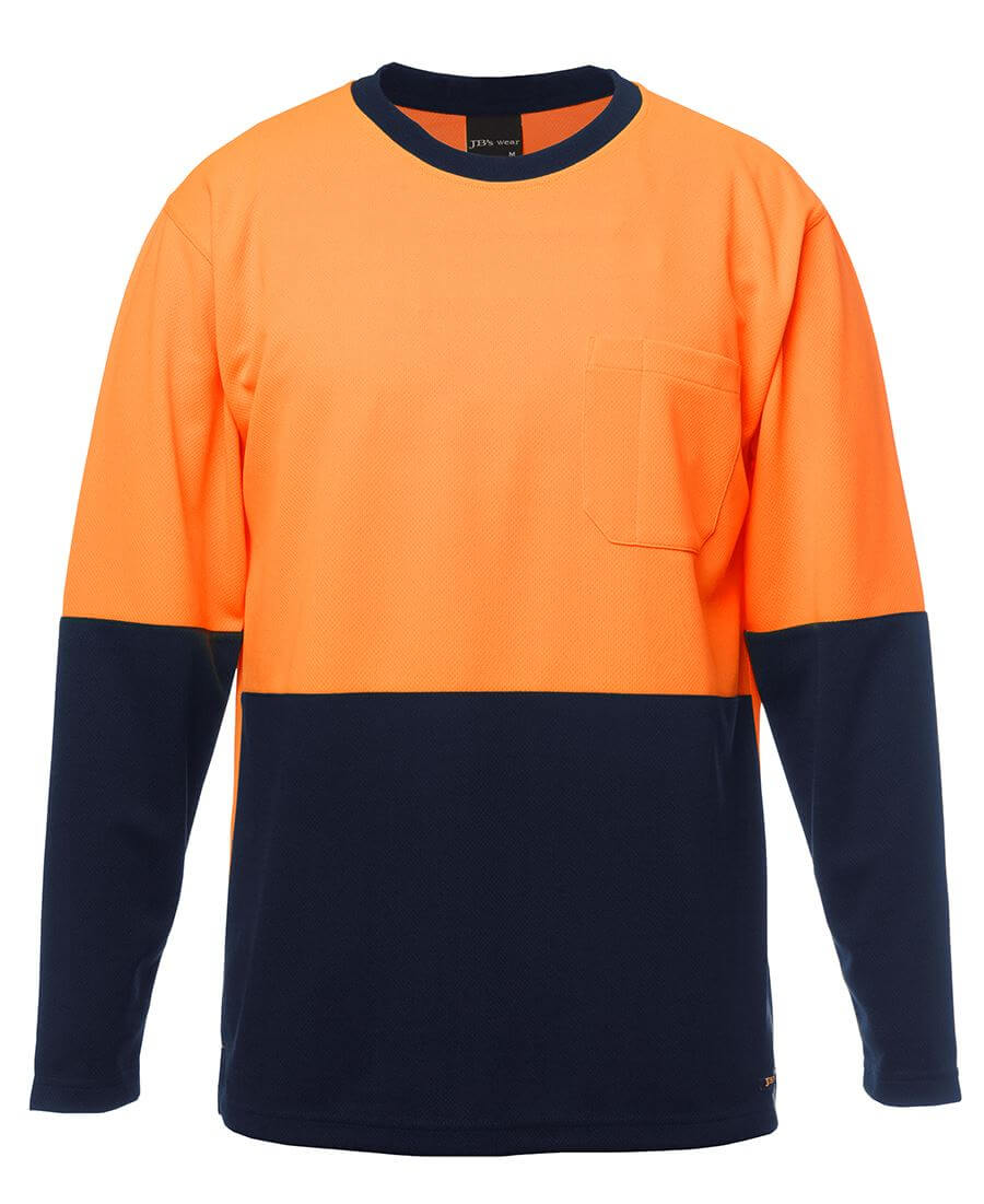 JB's Hi Vis Long Sleeve Traditional T-Shirt (6HVTL)