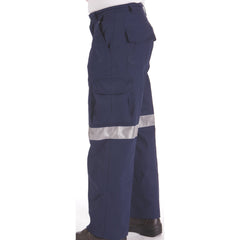 DNC Cotton Drill Cargo Pants With 3M R/Tape (3319)