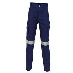 DNC Cotton Drill Cargo Pants With 3M R/Tape (3319)