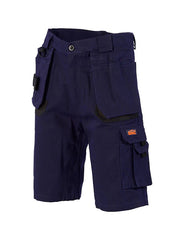 DNC Duratex Cotton Duck Weave Tradies Cargo Shorts - with twin holster tool pocket (3336)