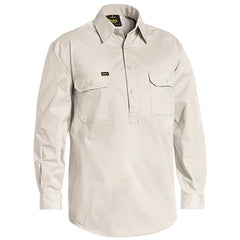 Bisley Closed Front Cool Lightweight Drill Shirt - Long Sleeve-(BSC6820)