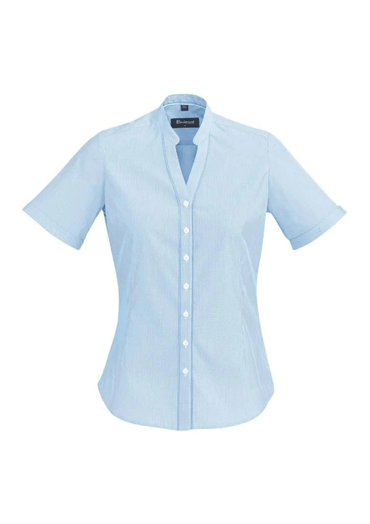 Biz Corporate Womens Bordeaux Short Sleeve Shirt (40112)
