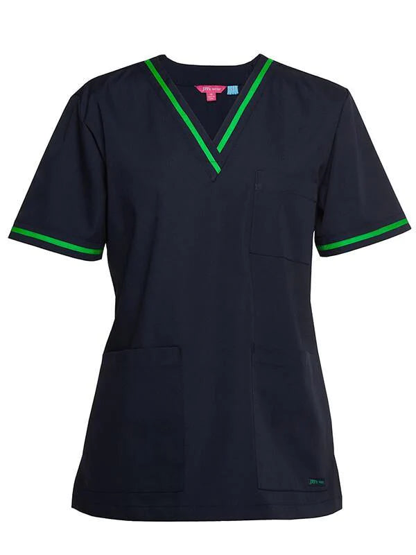 JB's Ladies Contrast Scrubs Top (4SCT1)