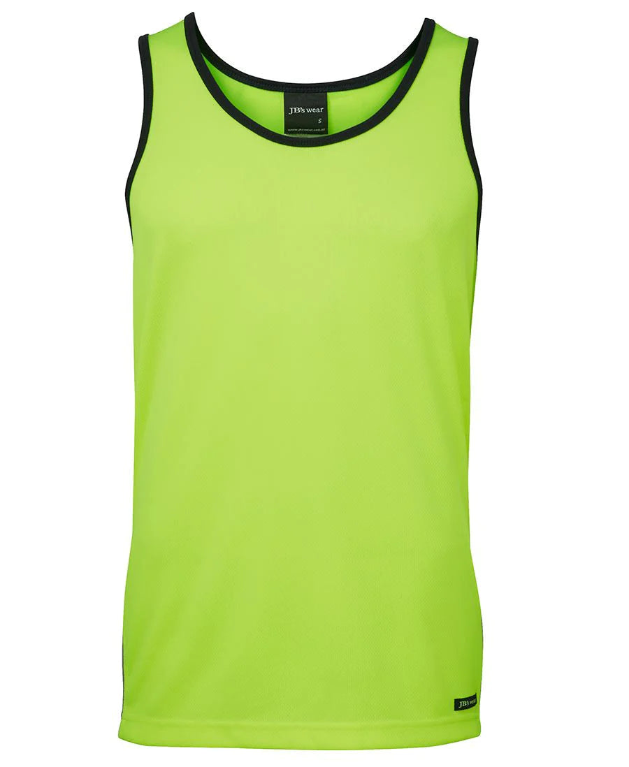 JB's Hi Vis Contrast Singlet - Adults (6HCS4)