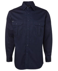 JB's Long Sleeve 190g Work Shirt (6WLS)