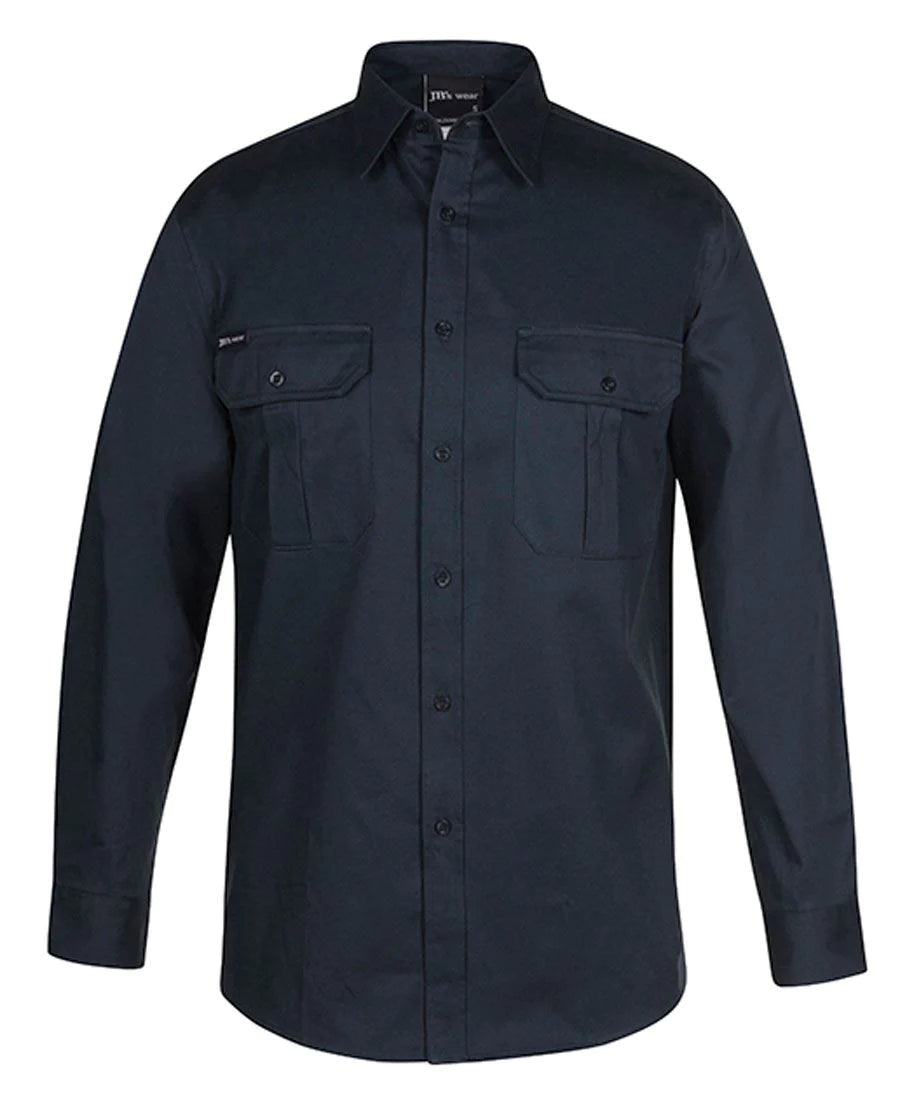 JB's Long Sleeve 190g Work Shirt (6WLS)