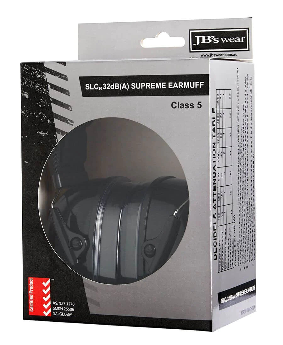 JB's 32dB Supreme Ear Muffs (8M001)