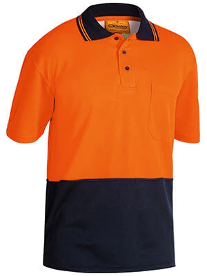 Bisley Hi Vis Polo Shirt - Short Sleeve-(BK1234)