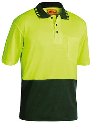 Bisley Hi Vis Polo Shirt - Short Sleeve-(BK1234)
