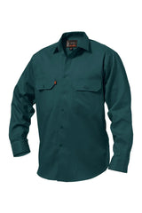 King Gee Long Sleeve Open Front Drill Shirt (K04010)