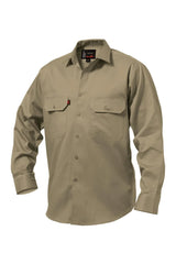 King Gee Long Sleeve Open Front Drill Shirt (K04010)