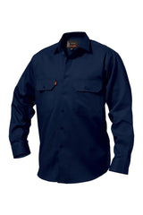 King Gee Long Sleeve Open Front Drill Shirt (K04010)