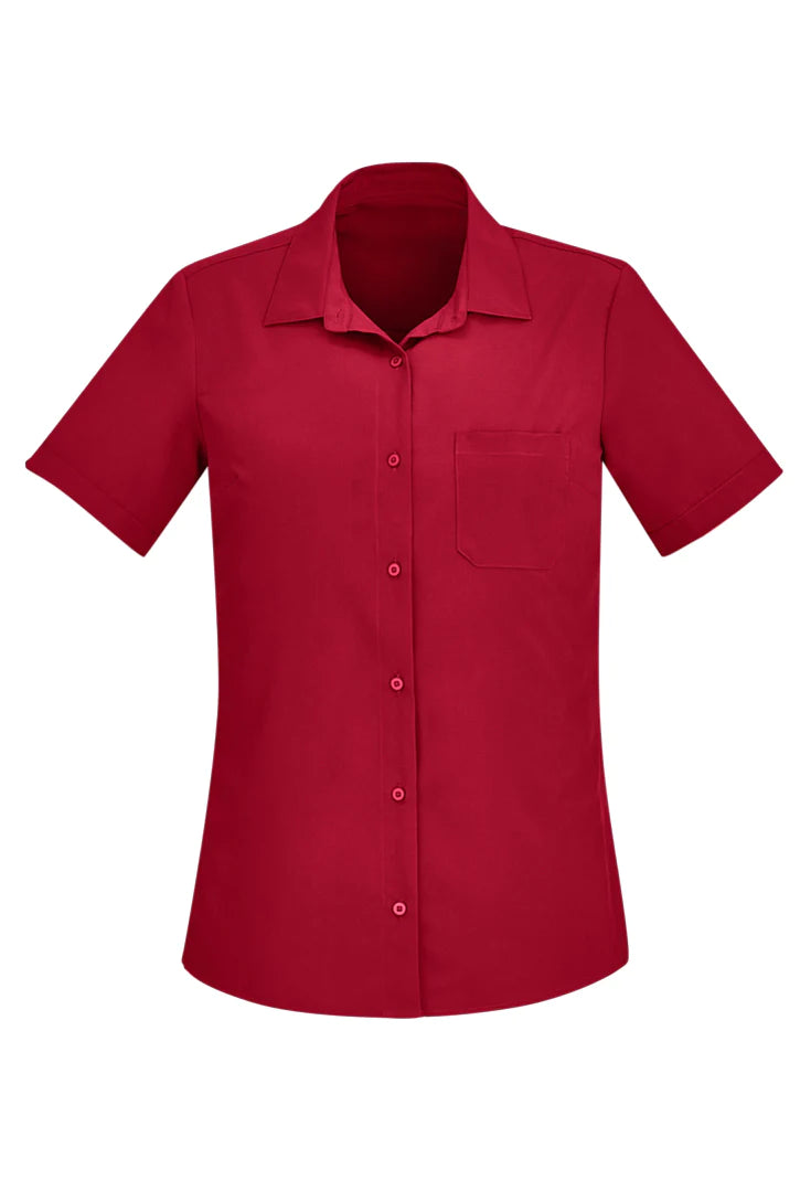 Biz Care Womens Florence Short Sleeve Shirt(1st 6 Colors) (CS947LS)