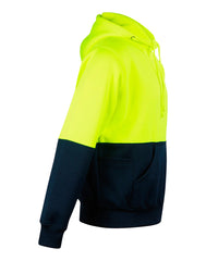 Winning Spirit Unisex Hi Vis Two Tone Fleece Hoodies (SW38)