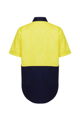 Hard Yakka S/Sl L/Weight Drill 2 Tone Ventilated Shirt (Y04620)