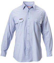 Hard Yakka Cotton Chambray Shirt Long Sleeve (Y07528)