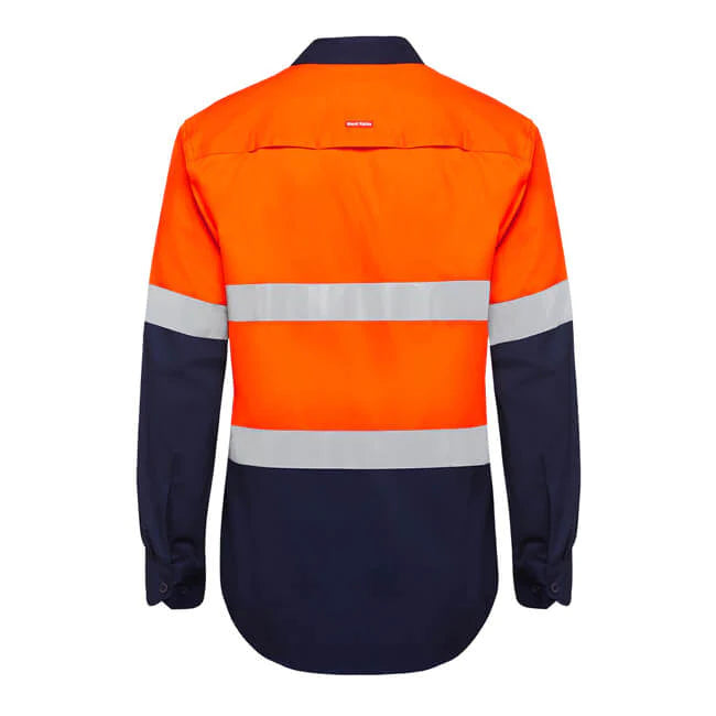 Hardyakka Shirt Long Sleeve 2 Tone Taped Vented (Y07940)
