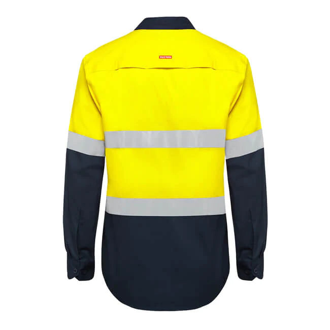 Hardyakka Shirt Long Sleeve 2 Tone Taped Vented (Y07940)