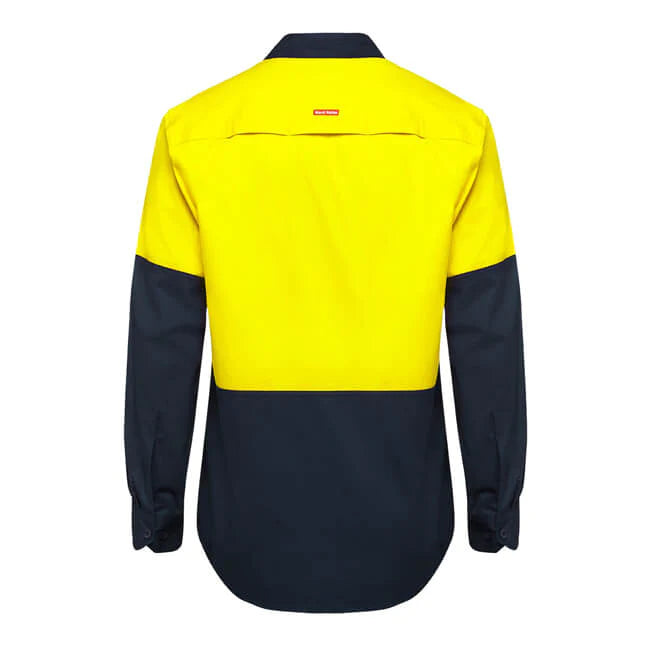 Hardyakka Shirt Long Sleeve 2 Tone Vented (Y07950)