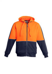 Syzmik Mens Hi Vis Full Zip Hoodie (ZT464)-Clearance