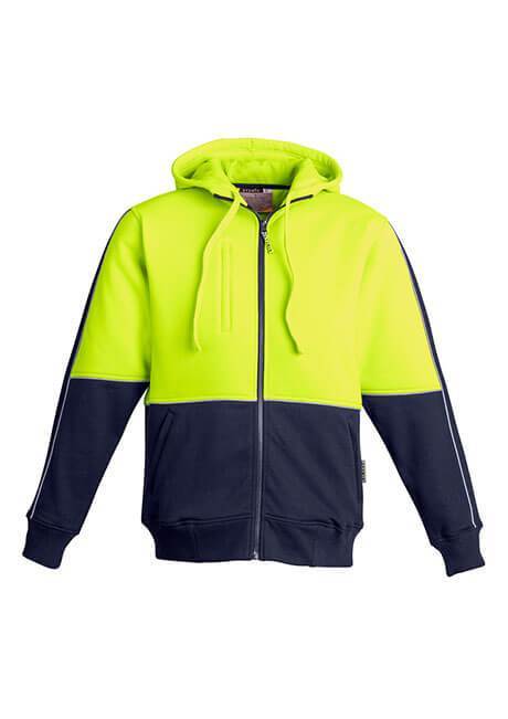 Syzmik Mens Hi Vis Full Zip Hoodie (ZT464)-Clearance