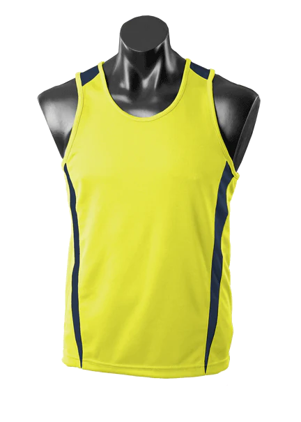 Aussie Pacific Eureka mens singlet 1st ( 14 Colour )-(1104)