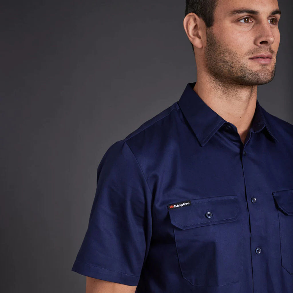 King Gee Open Front Drill Shirt S/S (K04030)