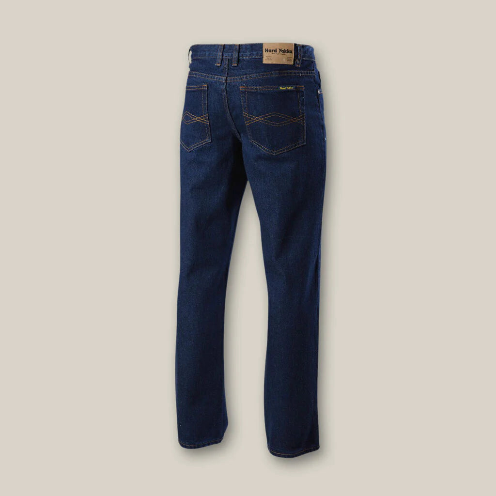 Hard Yakka 1/4 OZ Enzyme Washed Rigid Denim Jean (Y03514)